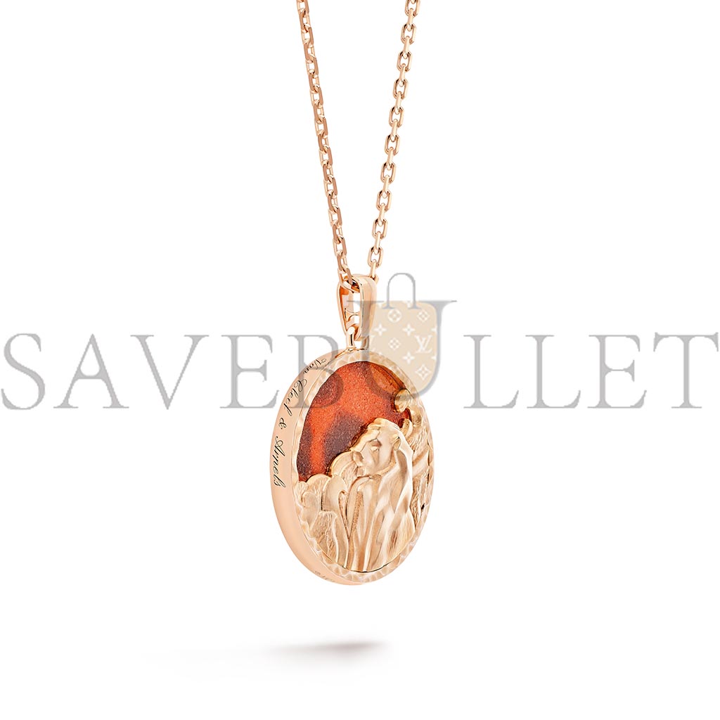 VAN CLEEF ARPELS ZODIAQUE LONG NECKLACE LEONIS (LEO) - ROSE GOLD, JASPER  VCARP9R600